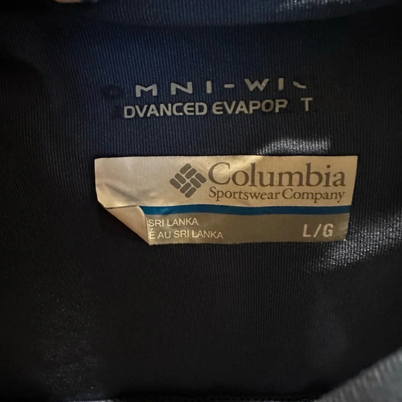 Columbia Omni- Wick Blue and White Striped Tank- Women's Large - Picture 5 of 5